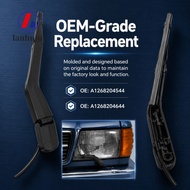 LANHUHU 2PCS Headlight Wiper Replacement, Black A1268204544，A1268204644 Headlamp Wiper Arm, ABS Head