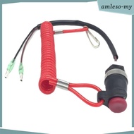 [AmlesoMY] Motorcycle Scooter ATV Boat Engine Kill Stop Switch Tether Cord Lanyard
