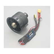 Combo esc 100a and edf 80mm for rc plane Ducted Fan 12 Blades With 3665 KV2000 Motor EDF Jet 6S Pro 