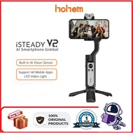 Hohem iSteady V2 3-axis Foldable Mobile Phone Stabilizer AI Smart Three-Speed Fill light Charging Handheld Gimbal