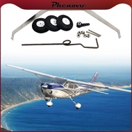 [Phenovo] RC Plane Landing Gear Wheel Kit Spare Parts, Glider Landing Gear Fittings Accessory Replac