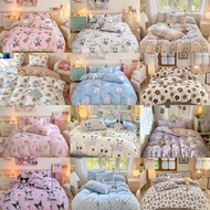 Yanasen Cadar lembut dengan selimut Bed Sheet NNM Waxy Cotton 2,000tc Double New Style Seven-Piece Q