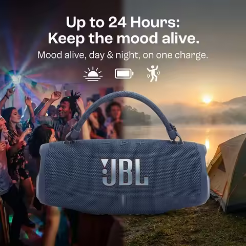 JBL Charge 6 Portable Bluetooth Speaker, Wireless Deep Bass Subwoofer, IP68 Waterproof Pro Sound For