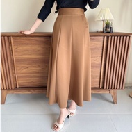 Save haruka skirt - korean loose maxi skirt, women's anti-wrinkle polyester skirt - women's flare sk