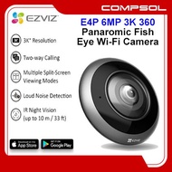 Ezviz E4P 6MP 3K 360 Panaromic Fish Eye Wi-Fi Camera