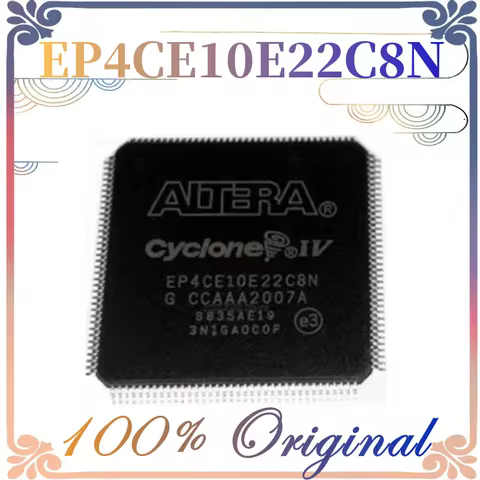 1PCS 100% New Original EP4CE10E22C8N TQFP144 EP 4CE10E22 C8N IC FPGA 91 IO 144EQFP EP4CE10E22C-8N in