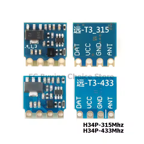 10pcs/1pc H34P 433Mhz 315mhz RF Transmitter Module Transmission Module Wireless Remote Control Long 