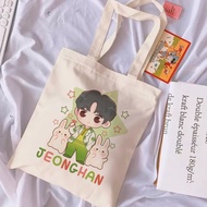 Seventeen Motif Canvas Tote Bag/Premium Canvas Tote Bag Canvas Bag Tote Bag Women Tote Bag Canvas