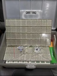 廣東牌 水晶麻將 37mm 水晶麻雀 家用麻雀 144隻 有花 送麻將盒+配件 Crystal Mahjong Free Mahjong box + accessories