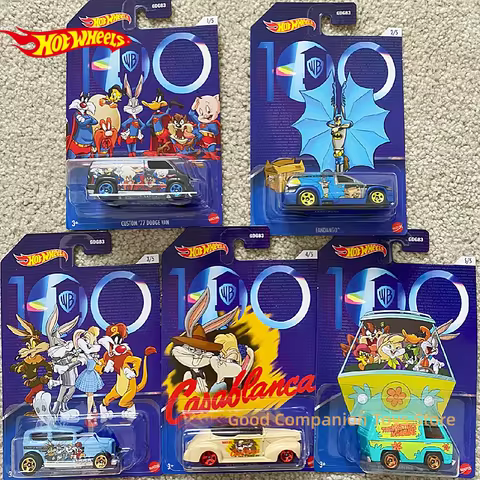 Original Hot Wheels Cars Warner Bros. 100th Anniversary Hmv73 Looney Tunes 1/64 Scale Hotweheels Car