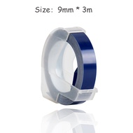 1 Rolls 20 color 9mm 3D Embossing PVC Label Tapes Compatible for Manual Label Maker Dymo 1610 1880 1