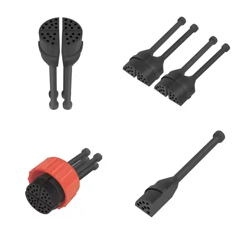 32 Pin Underwater Split Connector Waterproof PUR Cable Connectors for Subsea Harsh Ocean Environment