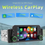 Head Unit Mobil 1 DIN MP5 Bluetooth Touch Screen 5 Inch