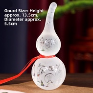 PINZHIJUSHI | Crystal Gourd Frosted Glass Good Fortune Decor