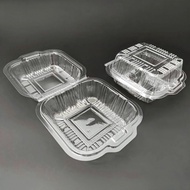 BENXON OPS-C10-C20 (100PCS/PACK) BEKAS BURGER PLASTIK/PLASTIC BURGER BOX/PLASTIC FOOD CONTAINER/CLEA