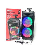 [EXTRA BASS] ZQS-8211 boom bass LED Wireless Speaker with free Microphone