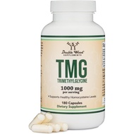 Double Wood Supplements TMG Trimethylglycine Supplement 1,000mg Per Serving, 180 Capsules (TMG Suppl