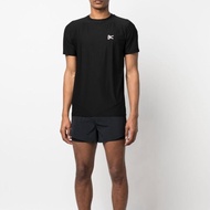 District Vision Men Printed Pure Cotton Black Short-Sleeved Trendy All-Match Men Women T-Shirt