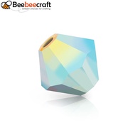 24pcs Preciosareg Beads Czech Bicone(451 69 302 Rondelle) 40010 20000 Black AB 2x 4mm Hole: 0.8mm