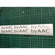 by AAC rim sticker set