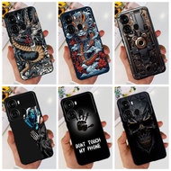 ITEL P40 P40+ Fashion Dragon Metal Style Pattern Casing ItelP40 P 40 Plus 40Plus P662L P683L Soft Si