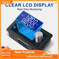 Treee Fafeicy DC to Voltage Regulator with LCD Display 6-36V Input 0.6-36V Output 80W Smart Cooling 