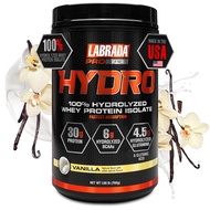Labrada HYDRO 100% Pure Hydrolyzed Whey Protein Isolate Powder, Lactose free, 6g BCAA’s, 4.5g Glutam