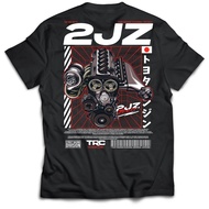 Toyota 2JZ Engine T Shirt 🚗 That Racing Channel TRC JDM Street Racing Tee 100% Cotton Unisex Lelaki 