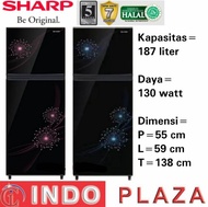 KULKAS SHARP 2 PINTU 187 Liter SJ-237MG