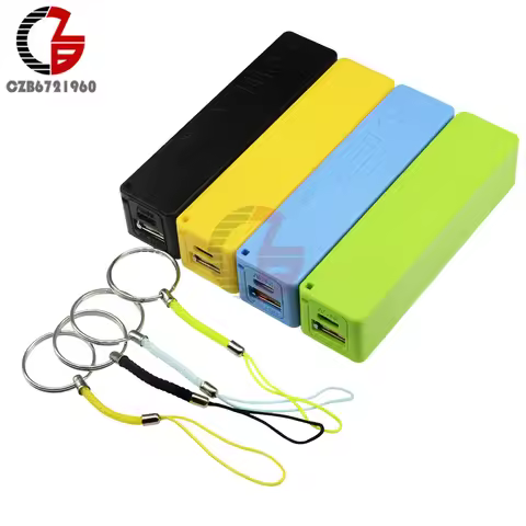 Blue Green Black Yellow DIY Power Bank 18650 Battery Case USB Power Bank Case Kit 18650 Battery Char