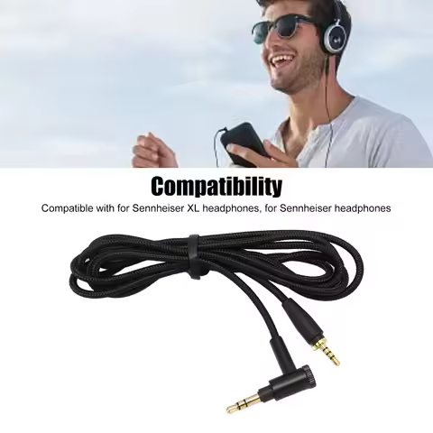 Replacement Sound Cable Headphone Sound Cable Compatible for Sennheiser XL for Sennheiser Headphones