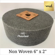 PTN Polishing Wheel Non Woven Grey 6 inches x 2 inches Polishing For Stainless Steel