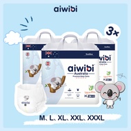 【HOT】Aiwibi Premium Natural Diapers Pants - M/L/XL/XXL/XXXL (3 Packs)