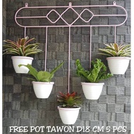 GRATIS ONGKIR!! STANDING BESI POT GANTUNG // HIASAN DINDING GANTUNGAN POT