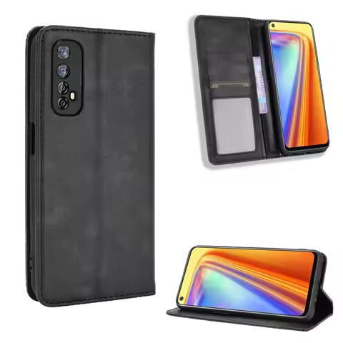For Realme 7 Pro Case Premium Leather Wallet Leather Flip Case For OPPO Realme 7 Pro 7pro realme7 Ph