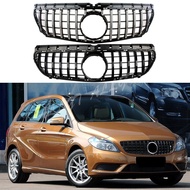Front Racing Bumper Grille Upper Billet Grill Cover Fit For Mercedes Benz W246 B-Class B180 B200 B250 2012-2014 GT