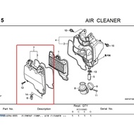 AIR FILTER COVER RS 100 / S 100 / RSX 100 / FU NEO / FU X PETROL - GENUINE ZIN PRODUCTS - 17235KPH70