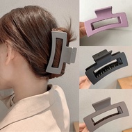 [YAN K] Korean Hair Clam Large Frosted Grab Clip Square Hairpin Claws Ponytail Holder Women Headdres