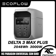 EcoFlow DELTA 3 Max Plus UK Plug 3000W Output 2048Wh LiFePO4 Fast Charge UPS Home Backup Portable Po