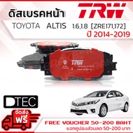 ผ้าดิสเบรคหน้า Altis 14 ปี 141516171819  TRW D-TEC GDB 3425 DT  Altis Limo ZRE171 ZRE172
