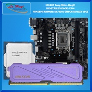 Combo Gear 12400F Tray/ 12400 Tray + MB BIOSTAR B760MX2-E D4 + Ram HIKSEMI ARMOR 16G/3200 - Genuine 