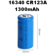 16340 Battery 1300mAh CR123A 3.7V Li-ion Battery Rechargeable 18650 Batteries for E&E Device AWT XTA