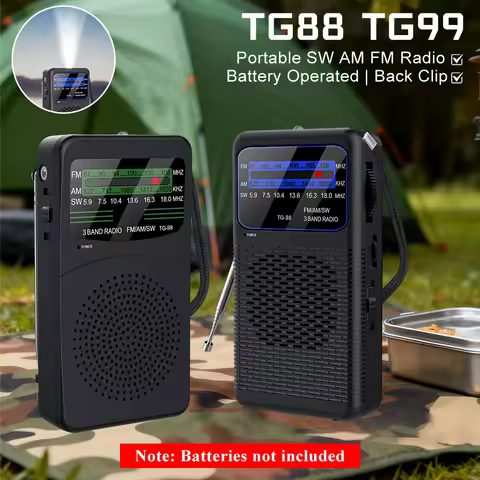 TG88 TG99 Portable SW AM FM Radio Receiver Rechargeable Pocket Mini Radios Battery Operated Emergenc