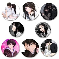 58mm Anime Hyouka Brooch Pins Fashion Jewelry Accessories Cartoon Cosplay Badge for Clothes Backpack