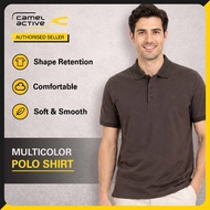 camel active Men's Outdoor Casual Regular Fit Plain Polo Shirt - Multicolour 9-280Y21CL1038