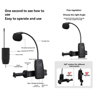 2.4G Wireless Microphone System for Violin Cello Guitar Clip-on 50 Meters Range
