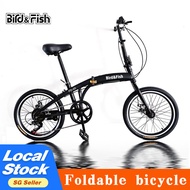 Bird&Fish Shimano gear bicycle 20 inch 7speed Foldable Adult Outdoor road folding bikeFolding Bike F