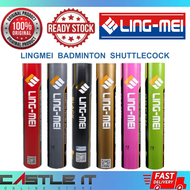 READY STOCK - LING-MEI GOLDEN / DIM GRAY / BLACK / PINK / GREEN Badminton Shuttlecock LINGMEI Shuttl