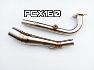 คอท่อสแตนเลส 2 นิ้ว HONDA PCX160(ฮอนด้า พีซีเอ็กซ์160) ปี 2021-2022 มีรู Sensor-O2 ผลิตจากแสตนเลสเกร