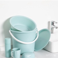 Basin with Household ki9s Bucket Toiletry Set Wash Cover 6 Washbasin Dormitory Basin Student Set Buc
